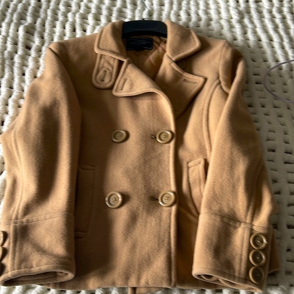 American Eagle size medium , camel jacket. Lined, 65% wool. Tailored. No flaws. - Picture 1 of 10